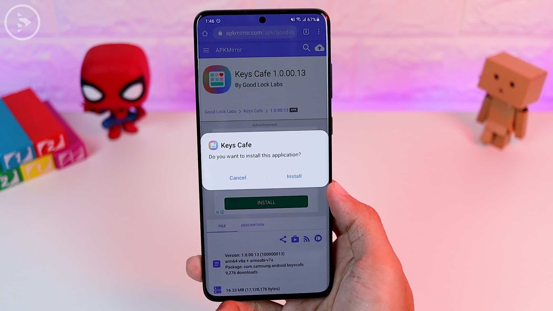 Tips Aplikasi Keys Cafe Terbaru Good Lock - klik tombol install keys cafe