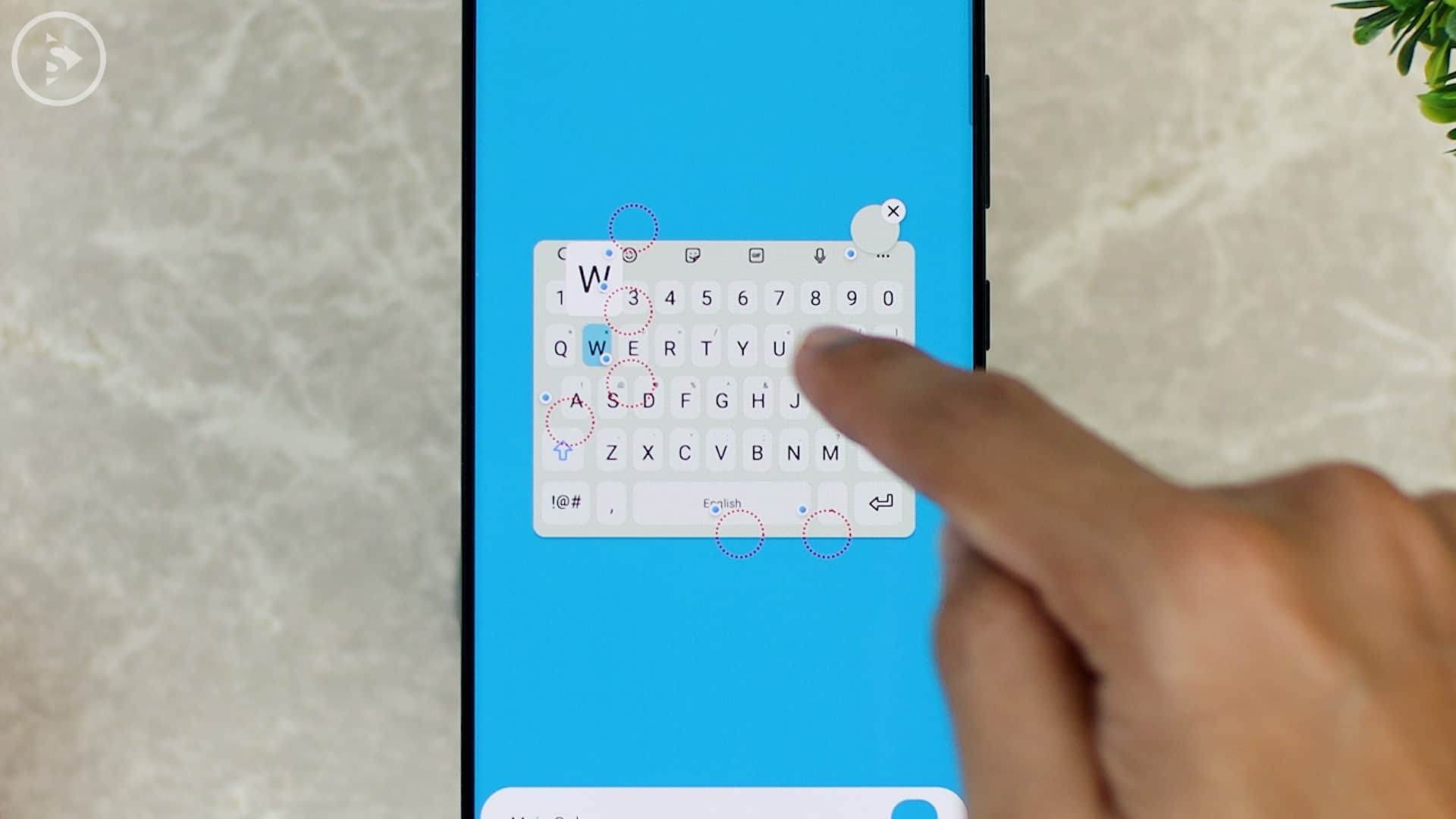 Cara Ganti Warna Keyboard di HP Samsung - Fitur Baru Good Lock - Pilih Warna Lain di lingkaran