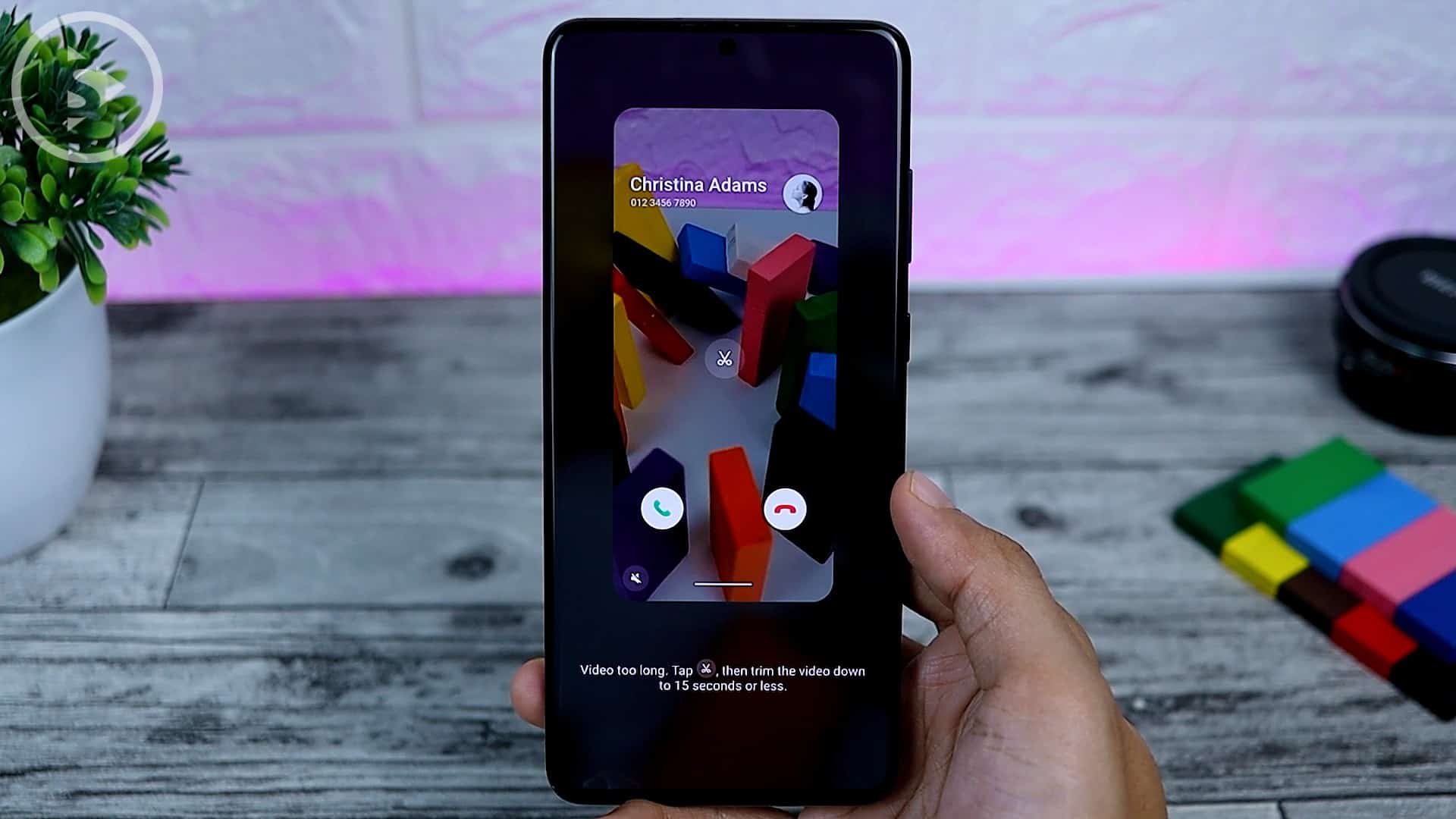 25 Fitur Baru di One UI 3.0 Dengan Android 11 - Call Background Option