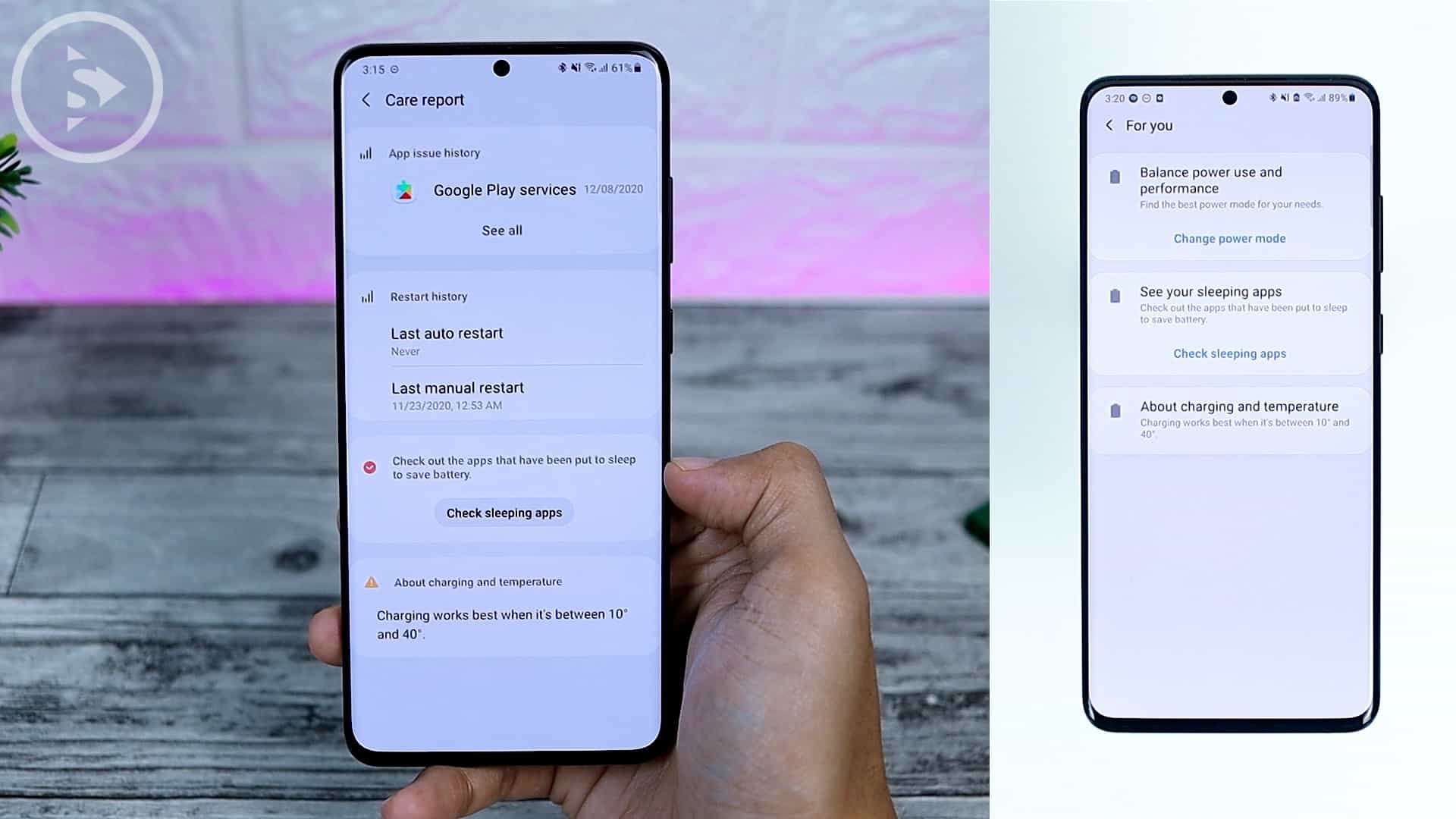 25 Fitur Baru di One UI 3.0 Dengan Android 11 - New Device Care Report Look