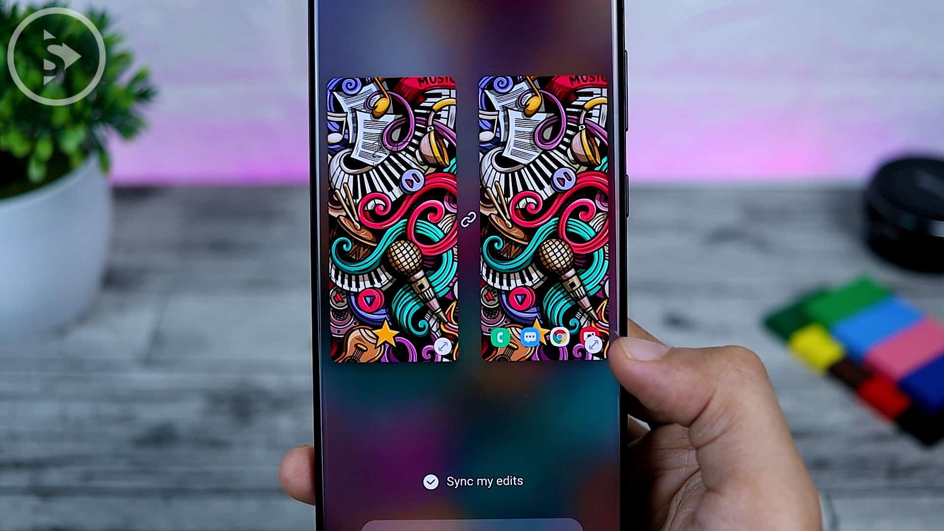 25 Fitur Baru di One UI 3.0 Dengan Android 11 - Wallpaper Interactive Preview Icon