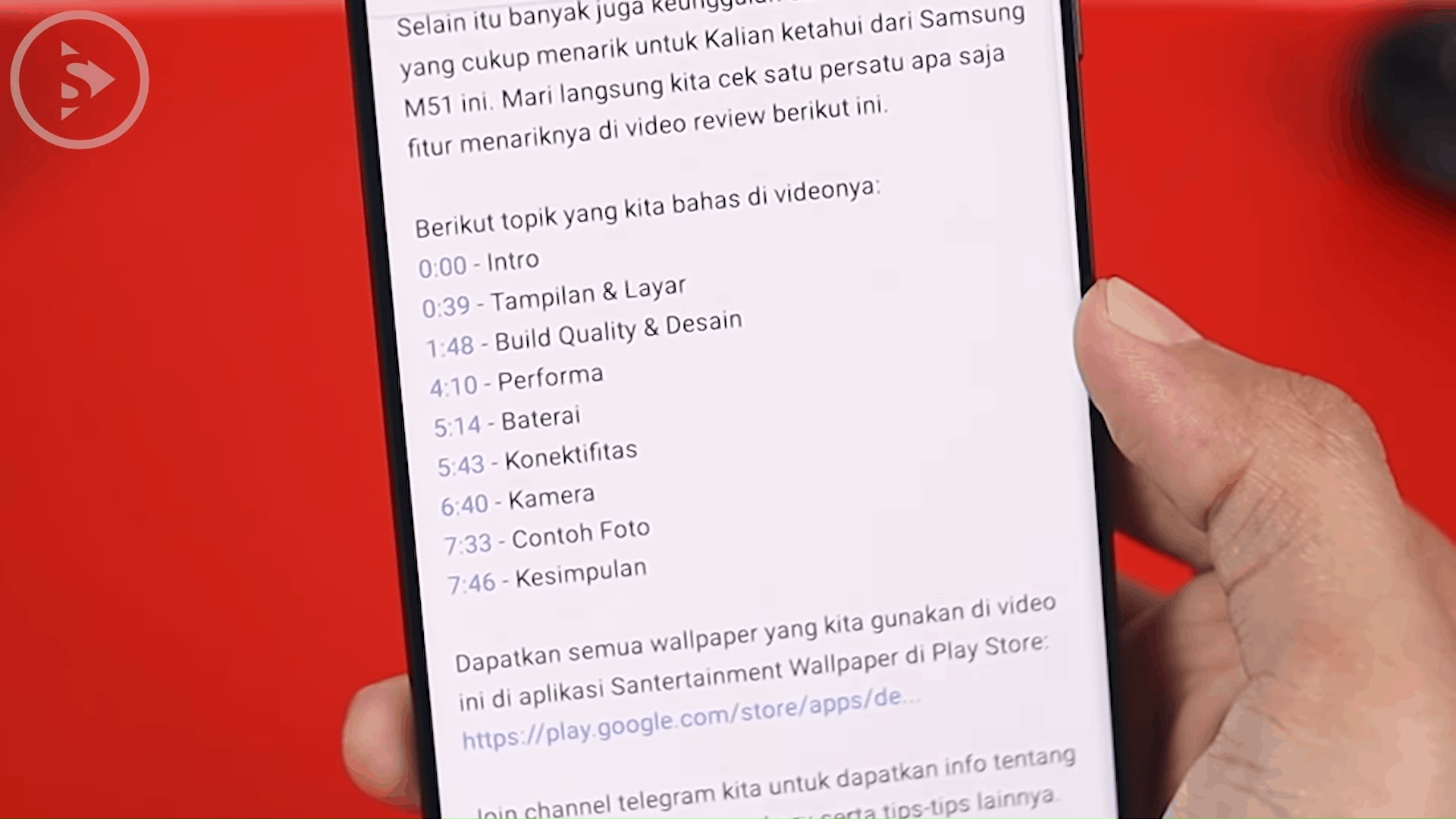 Contoh Timestamps di Deskripsi & Cara Aksesnya