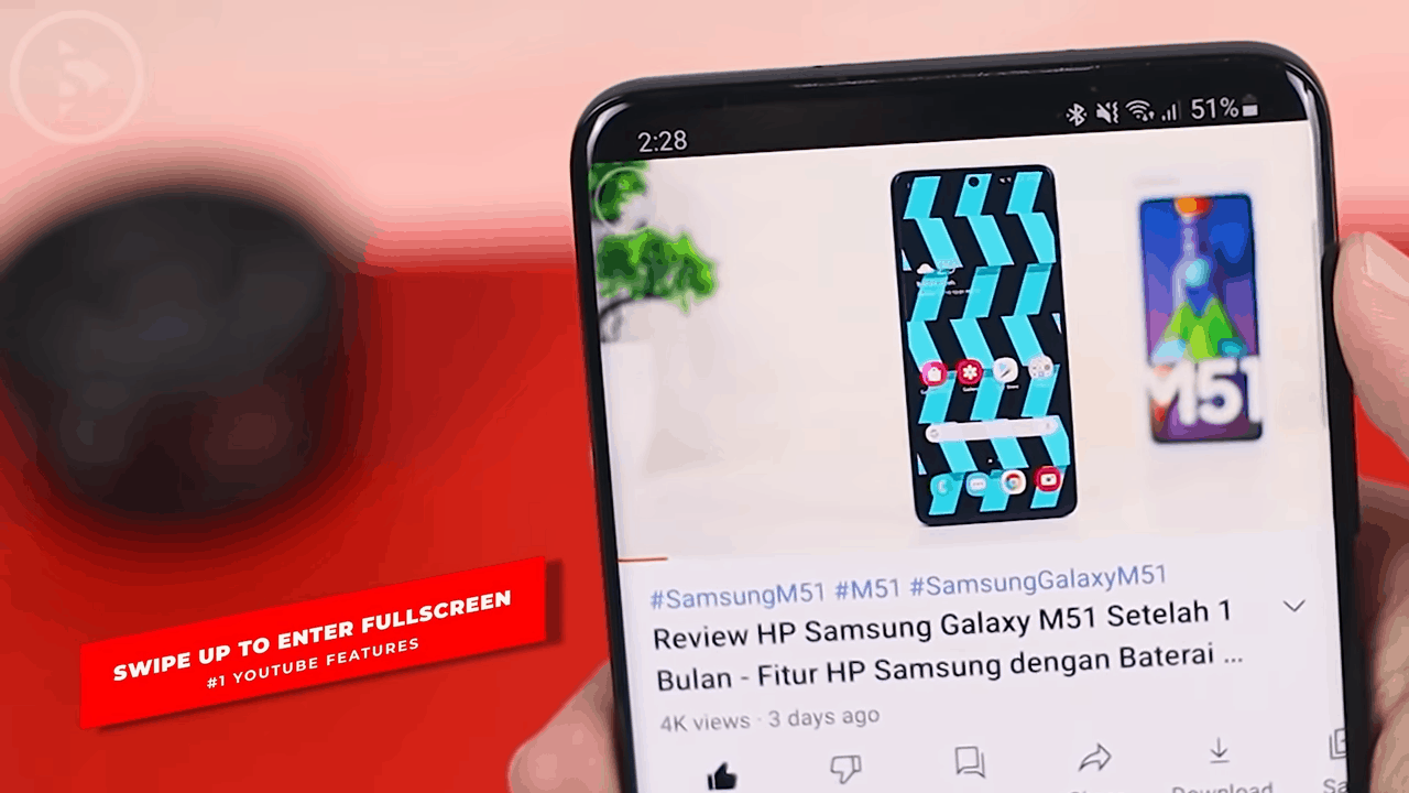 Swipe Up to Enter Fullscreen Mode