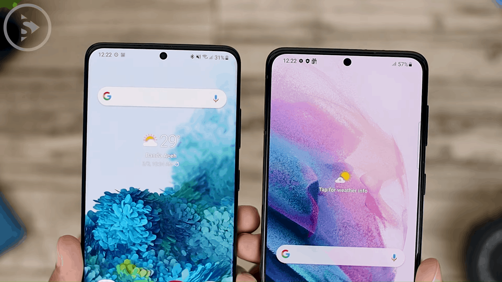 Bezel Samsung Galaxy S21+ Vs Samsung Galaxy S20+