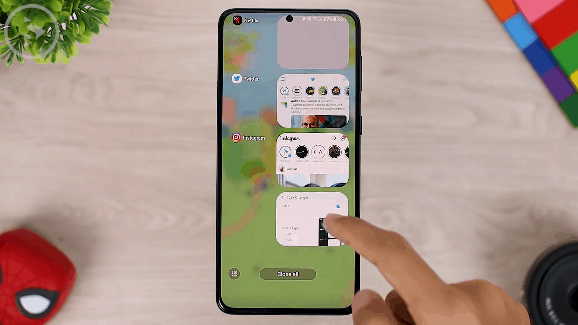 New Task Changer Animation and Layout Types - 8 Fitur Keren di Update Good Lock Terbaru April 2021