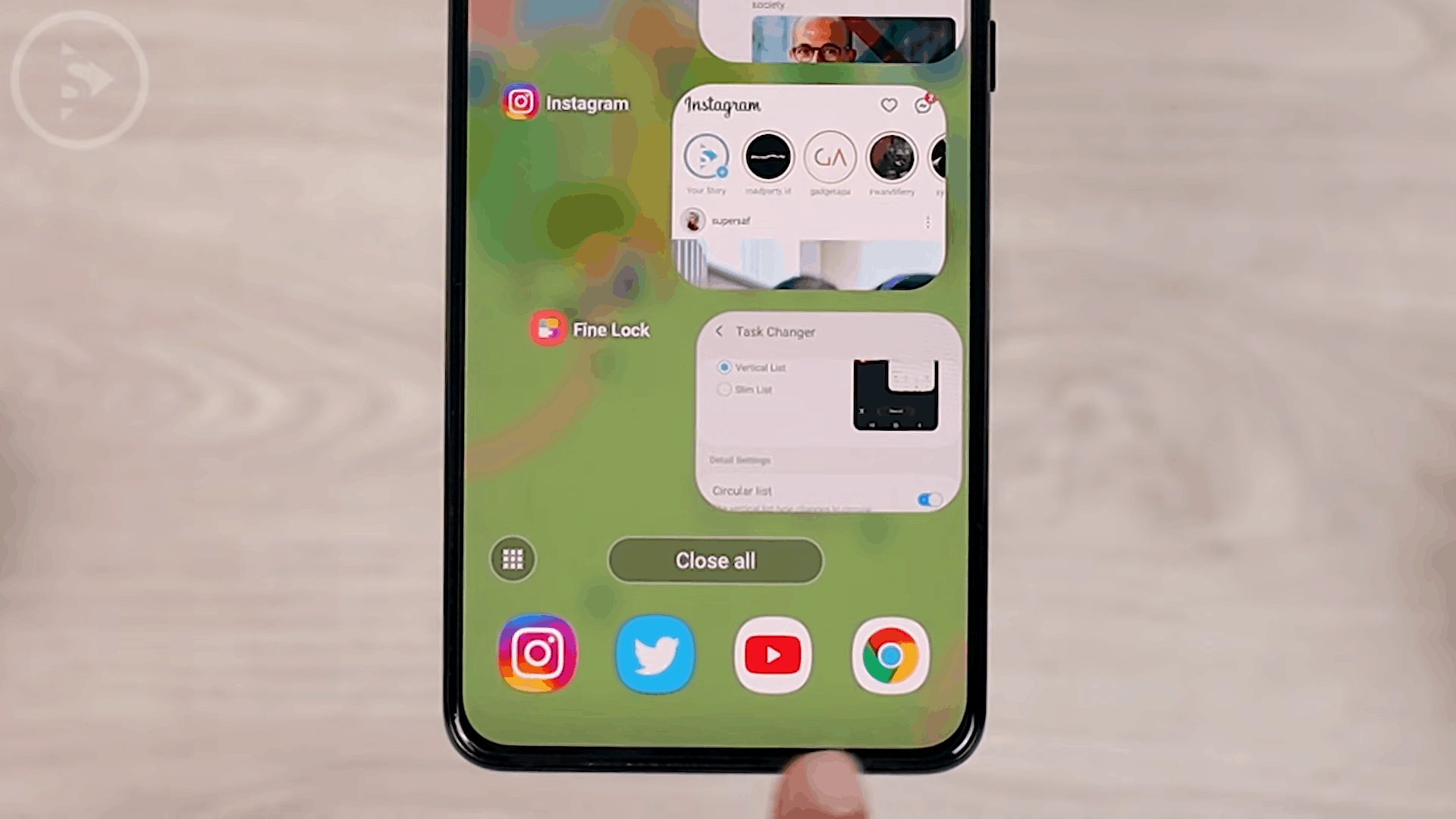 Option to Activate Recommended Apps on Task Changer - 8 Fitur Keren di Update Good Lock Terbaru April 2021
