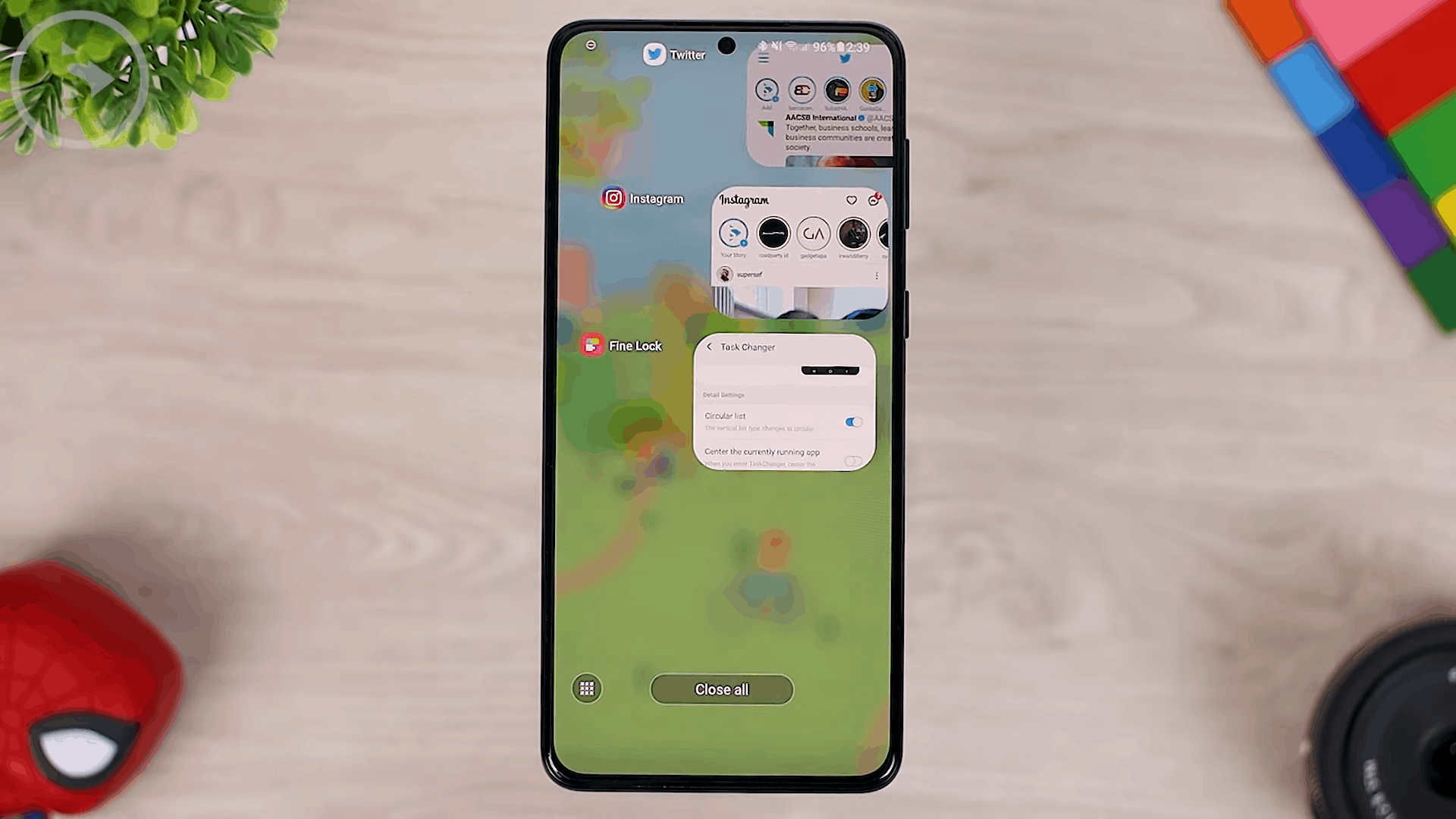 Show Search Bar on Task Changer - 8 Fitur Keren di Update Good Lock Terbaru April 2021