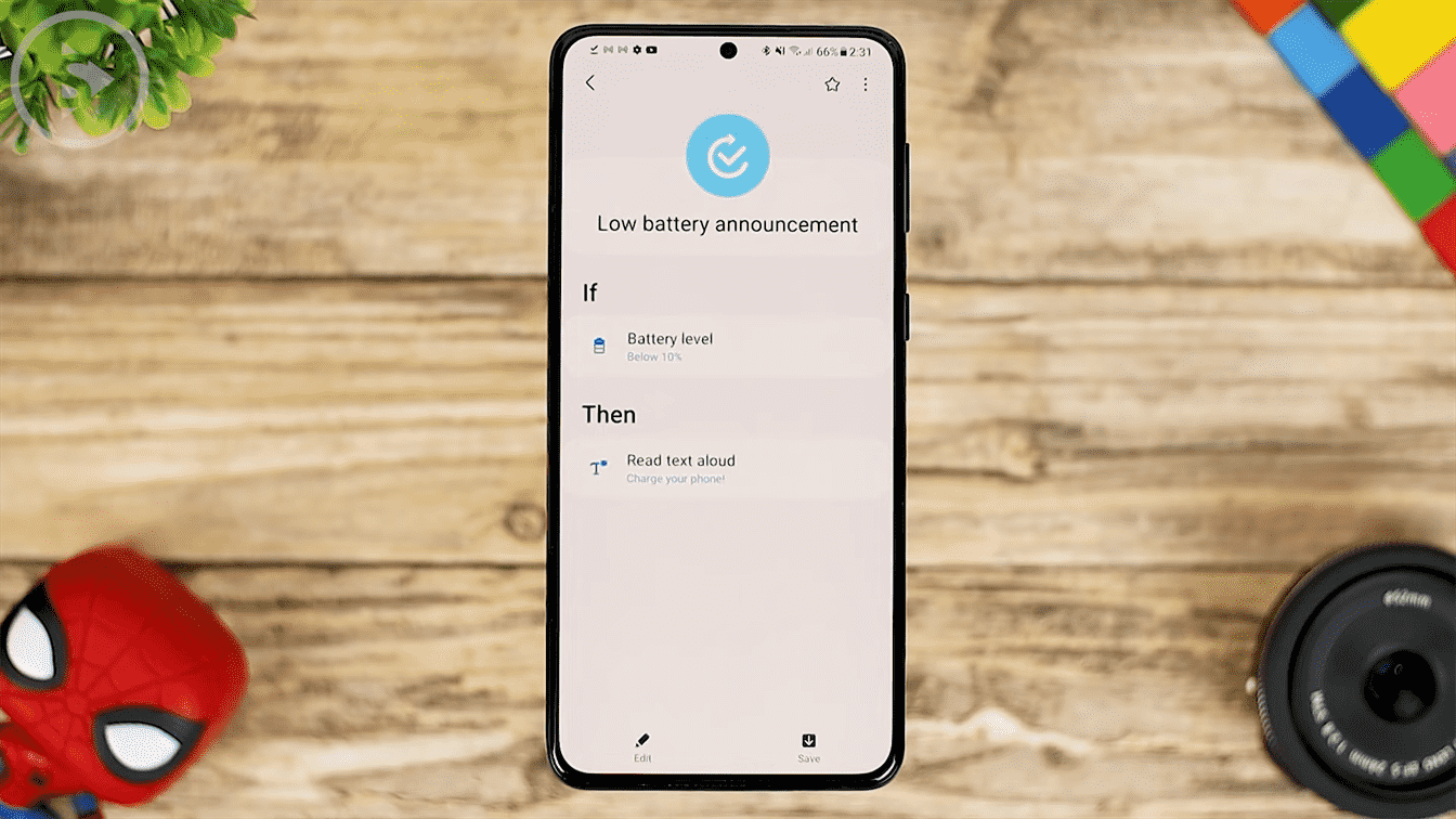 Automatically Read Text Aloud - 8 Fitur Terbaru Aplikasi Routine+ di HP Samsung