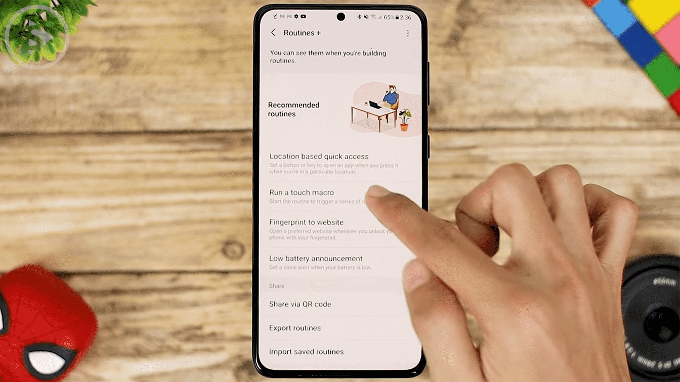 Automize Task with Touch Macro - 8 Fitur Terbaru Aplikasi Routine+ di HP Samsung