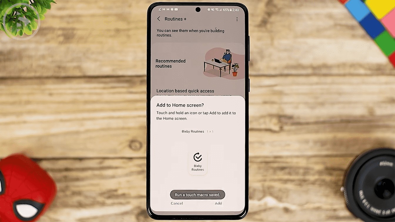 Automize Task with Touch Macro - 8 Fitur Terbaru Aplikasi Routine+ di HP Samsung