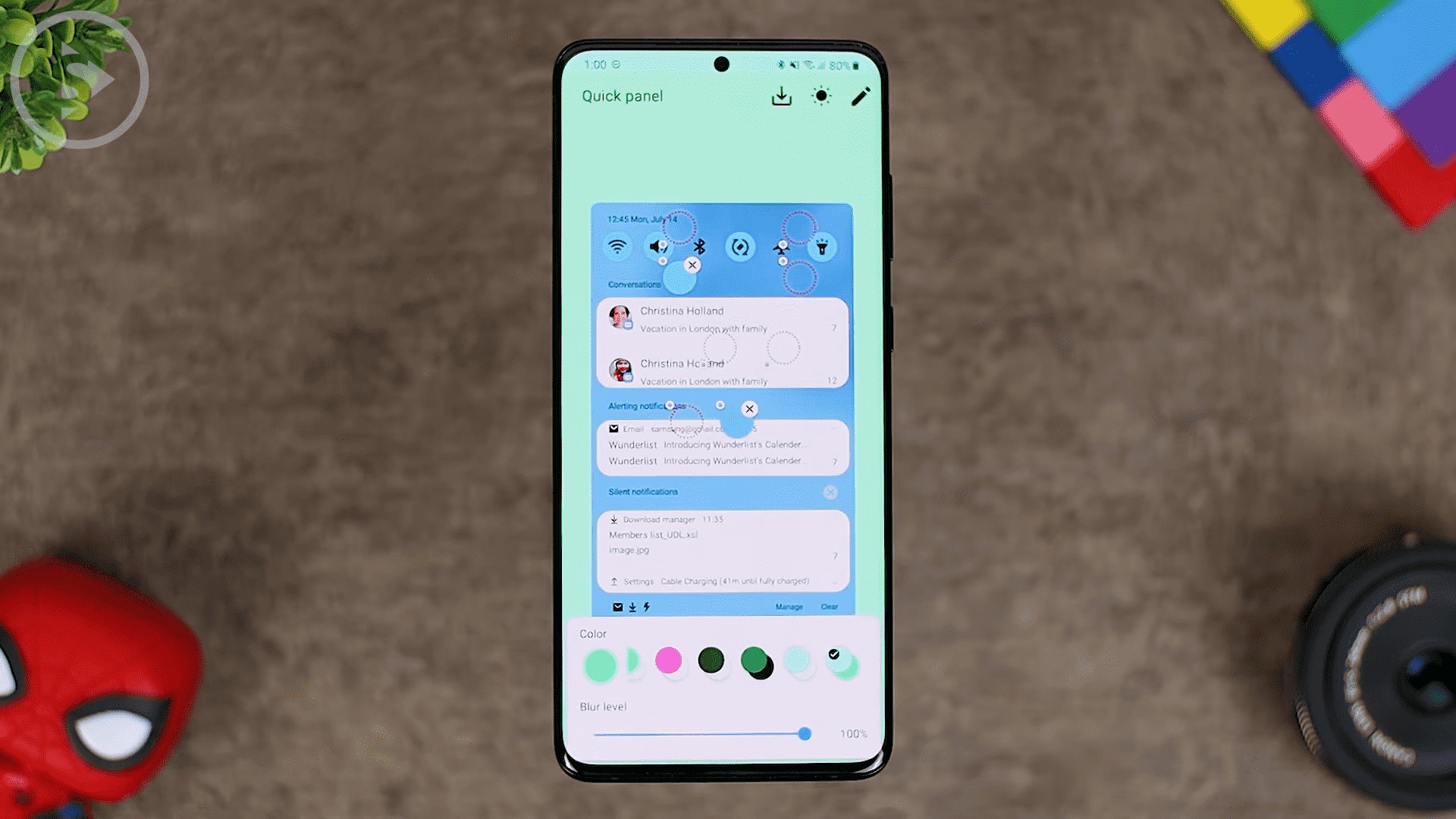 Cara Ubah Tampilan dan Warna Panel Notifikasi HP Samsung Di Theme Park