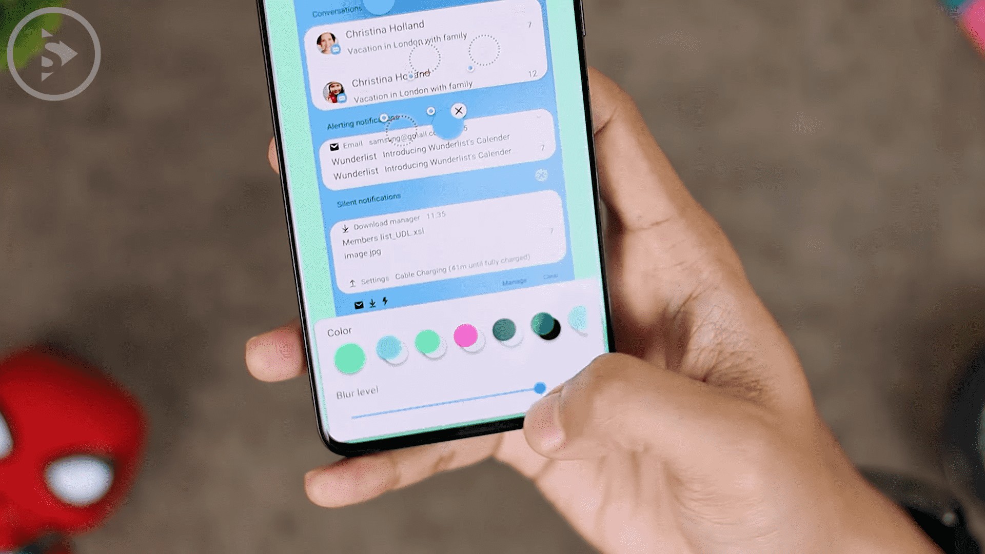 Cara Ubah Tampilan dan Warna Panel Notifikasi HP Samsung Di Theme Park