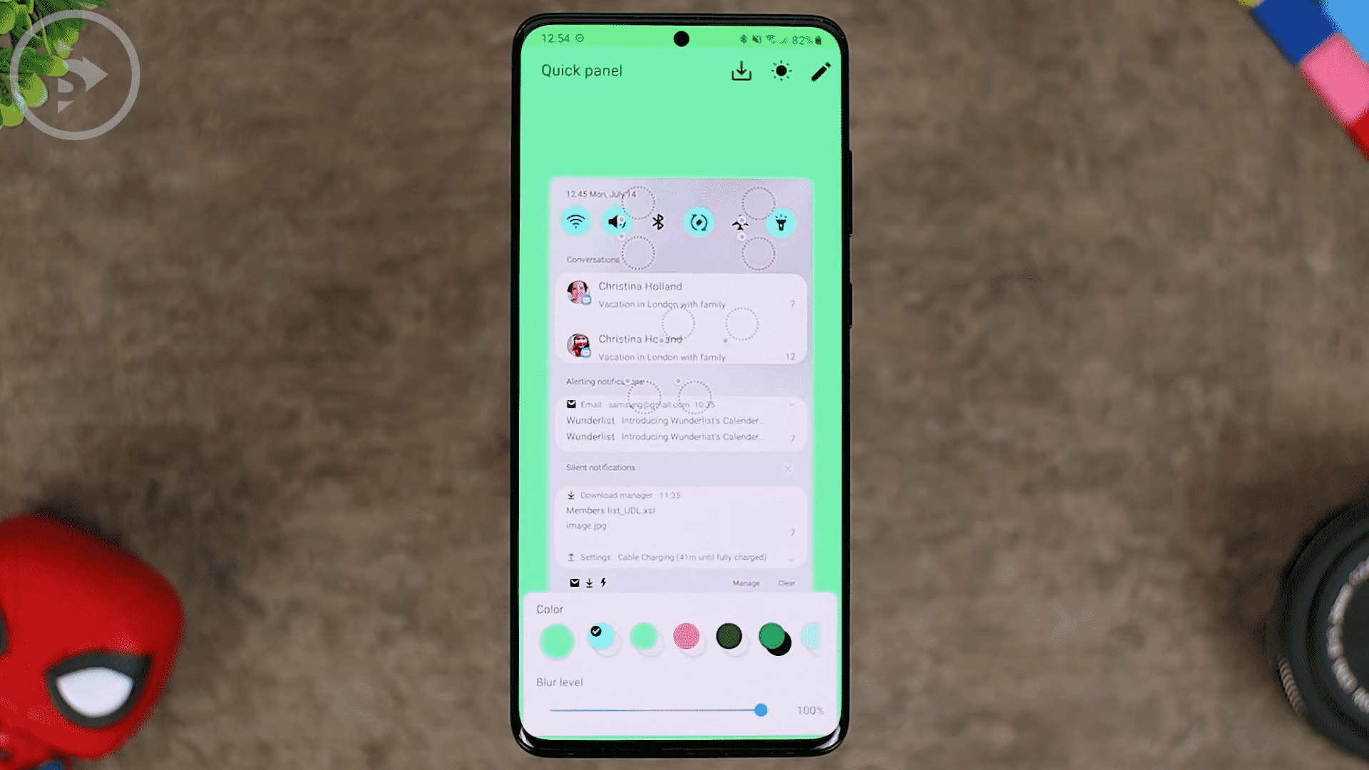 Cara Ubah Tampilan dan Warna Panel Notifikasi HP Samsung Di Theme Park