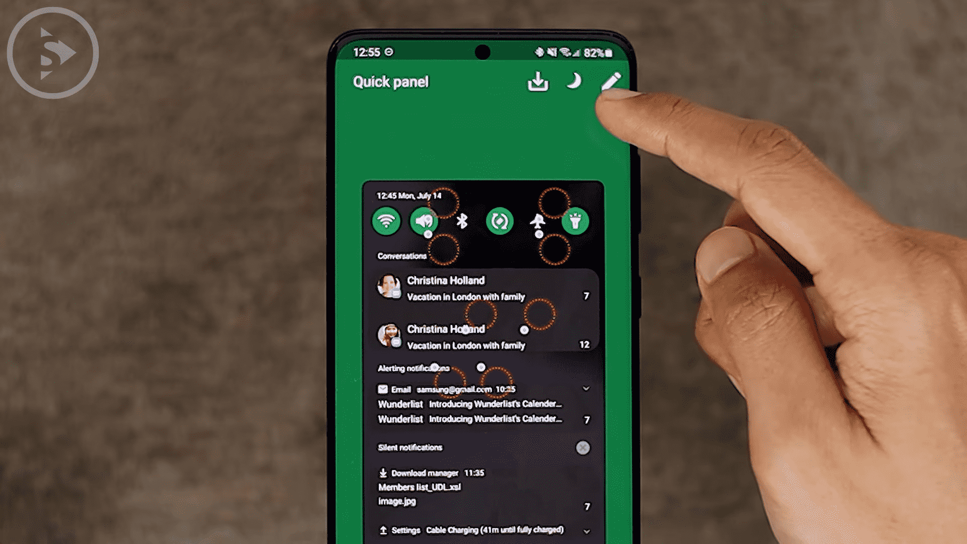 Cara Ubah Tampilan dan Warna Panel Notifikasi HP Samsung Di Theme Park