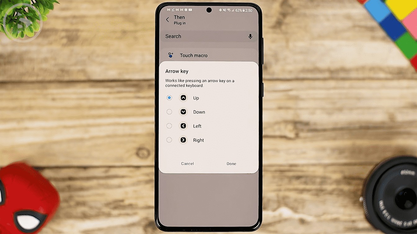 New Arrow Key Option on Bixby Routine - 8 Fitur Terbaru Aplikasi Routine+ di HP Samsung